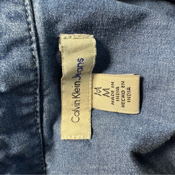 Calvin Klein Men's Casual Blue Button Down Shirt - Picture 4 of 4